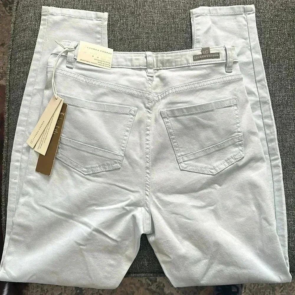NWT size 6 LC by Lauren Conrad high-rise jeggings light sky blue color - Picture 3 of 5